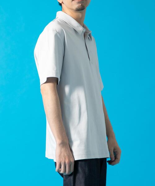 URBAN RESEARCH ROSSO MEN(アーバンリサーチロッソメン)の「『XLサイズあり』『UR TECH』防汚加工リラックス半袖ポロシャツ(ポロシャツ・メンズ・ホワイト/ブラック/ネイビー/ライトグレー・X-LARGE/SMALL/MEDIUM/LARGE)」の13枚目の写真