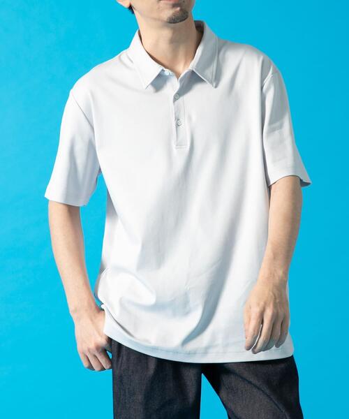 URBAN RESEARCH ROSSO MEN(アーバンリサーチロッソメン)の「『XLサイズあり』『UR TECH』防汚加工リラックス半袖ポロシャツ(ポロシャツ・メンズ・ホワイト/ブラック/ネイビー/ライトグレー・X-LARGE/SMALL/MEDIUM/LARGE)」の14枚目の写真