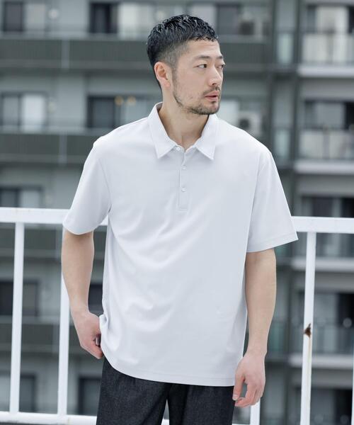 URBAN RESEARCH ROSSO MEN(アーバンリサーチロッソメン)の「『XLサイズあり』『UR TECH』防汚加工リラックス半袖ポロシャツ(ポロシャツ・メンズ・ホワイト/ブラック/ネイビー/ライトグレー・X-LARGE/SMALL/MEDIUM/LARGE)」の21枚目の写真