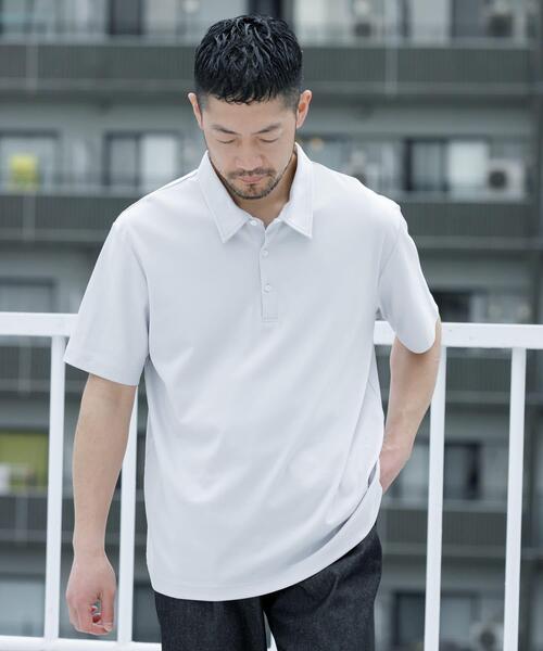 URBAN RESEARCH ROSSO MEN(アーバンリサーチロッソメン)の「『XLサイズあり』『UR TECH』防汚加工リラックス半袖ポロシャツ(ポロシャツ・メンズ・ホワイト/ブラック/ネイビー/ライトグレー・X-LARGE/SMALL/MEDIUM/LARGE)」の22枚目の写真