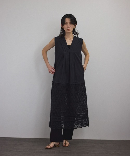 salon adam et rope ワンピース 2way ドレス 黒 ブラック SALON adam et rope'（サロン アダム エ ロペ）の「【WEB限定