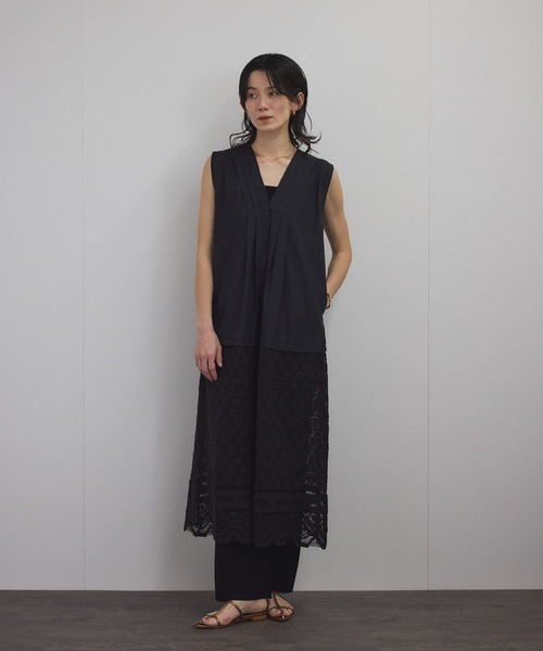 タグ付き未使用　Palme D'OR パルムドールノースリーブワンピース 9AR フロントZIPキャミワンピ | OLIVE des OLIVE(オリーブ デ