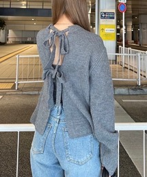 【新品】ACYM アシーム Big ribbon 2way ニット NEW-ITEMS ACYM ONLINE SHOP