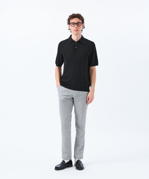 MACKINTOSH PHILOSOPHY KNIT LS POLO ニットポロ Bicolor Knit Polo（バイカラーニットポロ）】(トップス