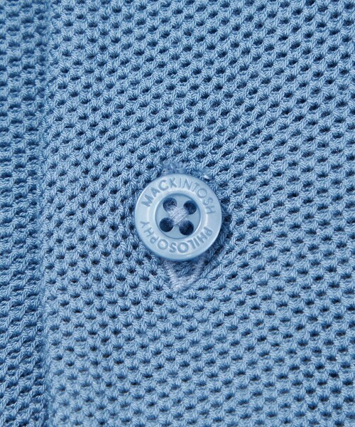 MACKINTOSH PHILOSOPHY(マッキントッシュ フィロソフィー)の「フラッフィーニット 半袖ニットポロ(ポロシャツ・メンズ・ブラック/ダークネイビー/ブルー系その他3・40/38)」の11枚目の写真