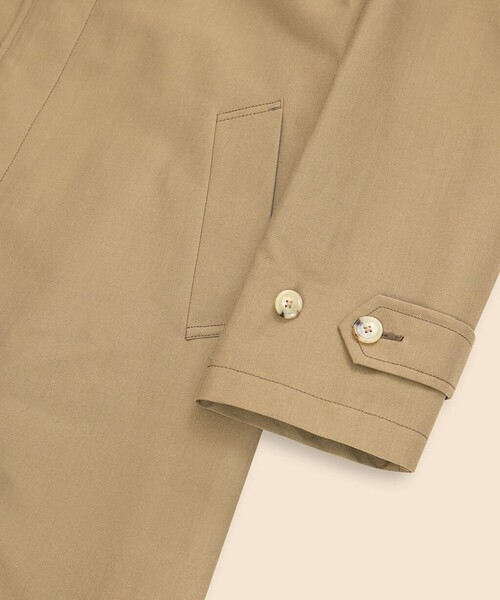 BROOKS BROTHERS(ブルックスブラザーズ)の「コットン/ウール ポプリン バルカラーコート(ステンカラーコート・メンズ・ベージュ・34SHT/36SHT/38SHT/40SHT)」の3枚目の写真