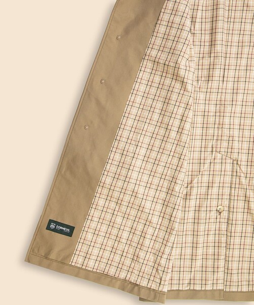 BROOKS BROTHERS(ブルックスブラザーズ)の「コットン/ウール ポプリン バルカラーコート(ステンカラーコート・メンズ・ベージュ・34SHT/36SHT/38SHT/40SHT)」の5枚目の写真