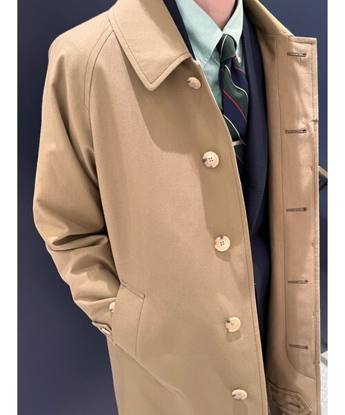 BROOKS BROTHERS(ブルックスブラザーズ)の「コットン/ウール ポプリン バルカラーコート(ステンカラーコート・メンズ・ベージュ・34SHT/36SHT/38SHT/40SHT)」の10枚目の写真