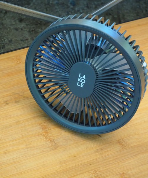 LAKOLE（ラコレ）の「【LEDライト付き／車内／脱衣所／キッチン】2WAYビックファン5S / 284563（生活家電・レディース・アイボリー/チャコールグレー・FREE）」の9枚目の写真