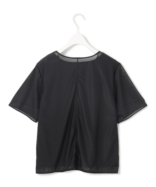 ICB(アイシービー)の「ハイゲージチュールコンビ カットソー(Tシャツ/カットソー・レディース・ブラック系/アイボリー系・LARGE/X-LARGE)」の8枚目の写真