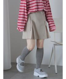 ehka sopo | ボックスプリーツミニスカート(スカート)