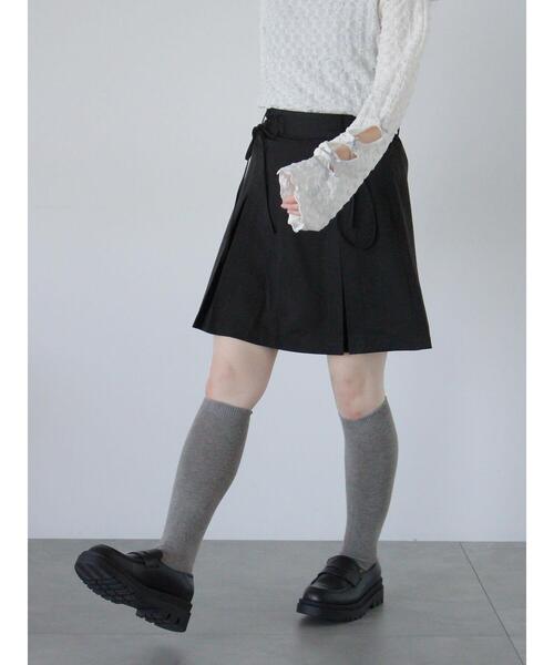ehka sopo（エヘカソポ）の「ボックスプリーツミニスカート（スカート・レディース・グレー/ベージュ/ブラック・F）」の6枚目の写真