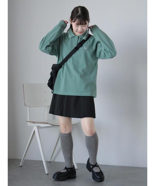 ehka sopo（エヘカソポ）の「ボックスプリーツミニスカート（スカート・レディース・グレー/ベージュ/ブラック・F）」の15枚目の写真