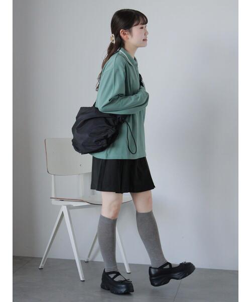 ehka sopo（エヘカソポ）の「ボックスプリーツミニスカート（スカート・レディース・グレー/ベージュ/ブラック・F）」の16枚目の写真