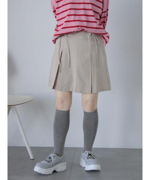 ehka sopo（エヘカソポ）の「ボックスプリーツミニスカート（スカート・レディース・グレー/ベージュ/ブラック・F）」の18枚目の写真
