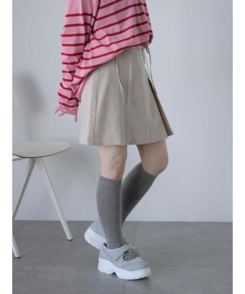 ehka sopo（エヘカソポ）の「ボックスプリーツミニスカート（スカート・レディース・グレー/ベージュ/ブラック・F）」の19枚目の写真