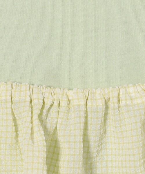 green label relaxing(グリーンレーベルリラクシング)の「Tシャツ+フリルキャミ / キッズ 100cm-130cm(Tシャツ/カットソー・キッズ・ライム/オフホワイト・120cm/110cm/100cm/130cm)」の14枚目の写真