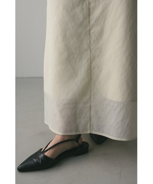 STYLEMIXER(スタイルミキサー)の「シアーレイヤードスカート【春服】新作(スカート・レディース・ブラック/アイボリー・SMALL/MEDIUM)」の9枚目の写真