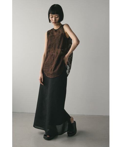 STYLEMIXER(スタイルミキサー)の「シアーレイヤードスカート【春服】新作(スカート・レディース・ブラック/アイボリー・SMALL/MEDIUM)」の15枚目の写真