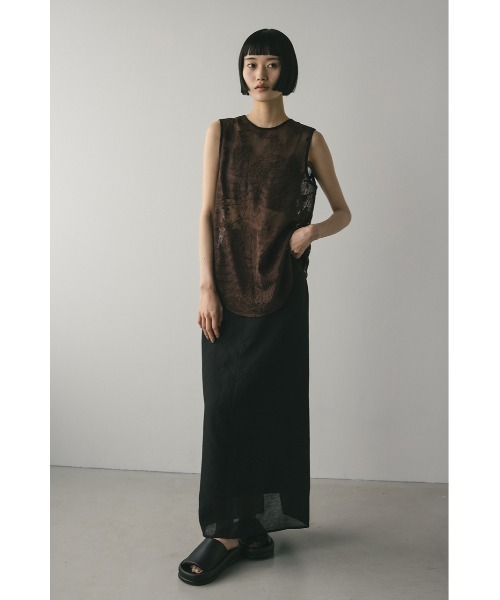 STYLEMIXER(スタイルミキサー)の「シアーレイヤードスカート【春服】新作(スカート・レディース・ブラック/アイボリー・SMALL/MEDIUM)」の16枚目の写真