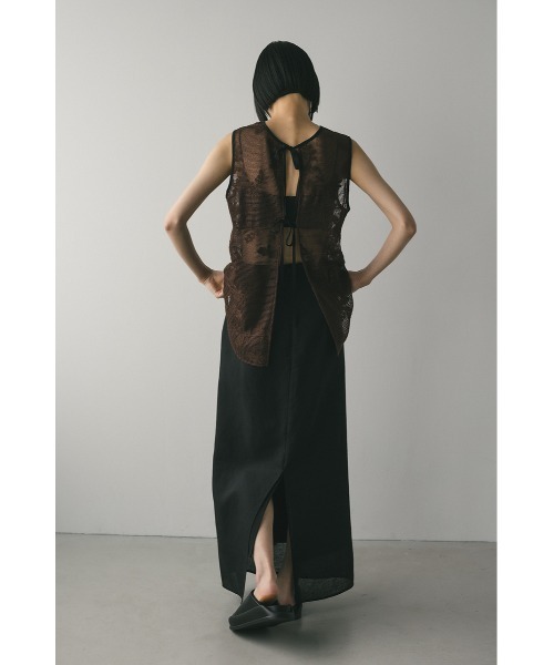 STYLEMIXER(スタイルミキサー)の「シアーレイヤードスカート【春服】新作(スカート・レディース・ブラック/アイボリー・SMALL/MEDIUM)」の17枚目の写真