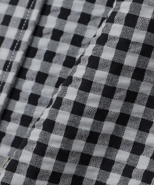 SHIPS(シップス)の「【WEB限定】SHIPS: 防シワ・吸水速乾 Drymix(R) シアサッカー ボタンダウン レギュラーカラー 半袖 シャツ(シャツ/ブラウス・メンズ・ブラック/ホワイト・SMALL/MEDIUM/LARGE/X-LARGE)」の5枚目の写真