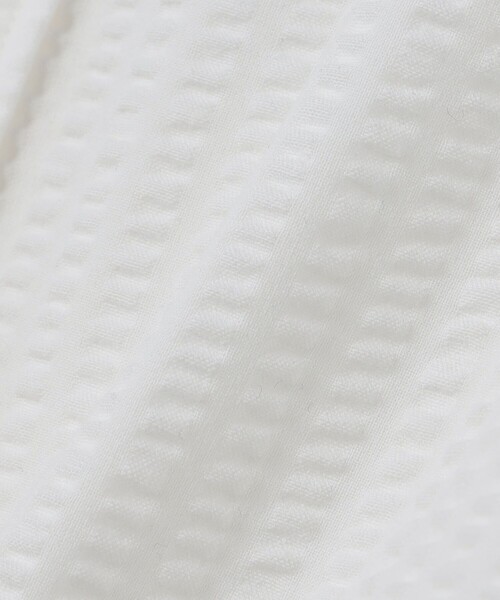 SHIPS(シップス)の「【WEB限定】SHIPS: 防シワ・吸水速乾 Drymix(R) シアサッカー ボタンダウン レギュラーカラー 半袖 シャツ(シャツ/ブラウス・メンズ・ブラック/ホワイト・SMALL/MEDIUM/LARGE/X-LARGE)」の4枚目の写真