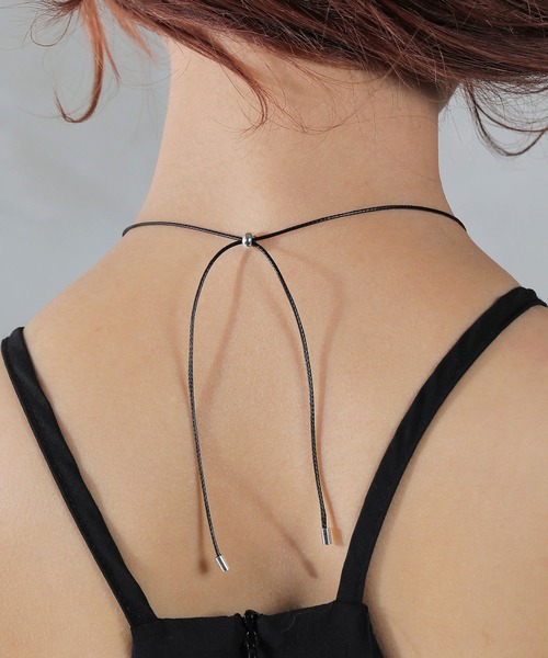 voov（ブーブ）の「ニュアンスモチーフ チョーカー スライドロープ ネックレス（ネックレス・レディース・ゴールド/シルバー・フリー）」の13枚目の写真