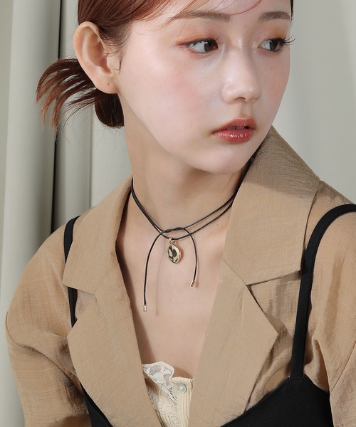 voov（ブーブ）の「ニュアンスモチーフ チョーカー スライドロープ ネックレス（ネックレス・レディース・ゴールド/シルバー・フリー）」の16枚目の写真