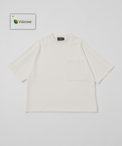 DOOPZ(ドープス)の「VISCOSE DOLMAN T-SHIRT - ビスコースドルマンTシャツ(Tシャツ/カットソー・メンズ・ホワイト/ブラック・SMALL/MEDIUM/LARGE)」の1枚目の写真