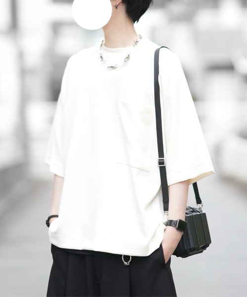 DOOPZ(ドープス)の「VISCOSE DOLMAN T-SHIRT - ビスコースドルマンTシャツ(Tシャツ/カットソー・メンズ・ホワイト/ブラック・SMALL/MEDIUM/LARGE)」の18枚目の写真