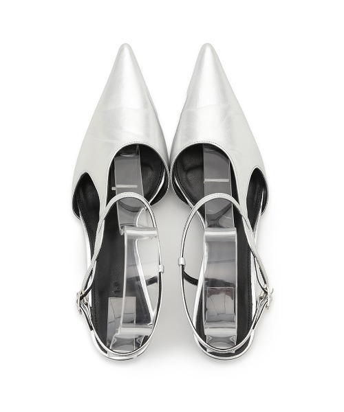 FRAY I.D（フレイアイディー）の「トーションナローストラップミュール（パンプス・レディース・ブラック/ブルー/シルバー・36/37/38）」の6枚目の写真