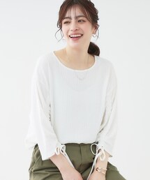 SHOO・LA・RUE | 【洗える/S-LL】お袖シャーリングトップス(シャツ/ブラウス)