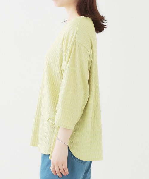 SHOO・LA・RUE(シューラルー)の「【洗える/S-LL】お袖シャーリングトップス(シャツ/ブラウス・レディース・ブラック/アイボリー/イエロー系その他・01/02/03/04)」の17枚目の写真