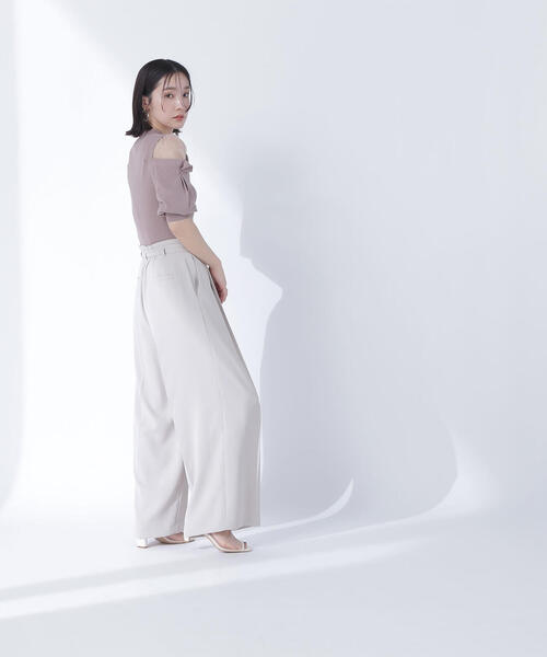 NATURAL BEAUTY BASIC(ナチュラルビューティーベーシック)の「<骨格ウェーブ>ハイウエストベルテッドパンツ(その他パンツ・レディース・グレー系その他/ピンク/ベージュ・SMALL/MEDIUM/P/S)」の16枚目の写真