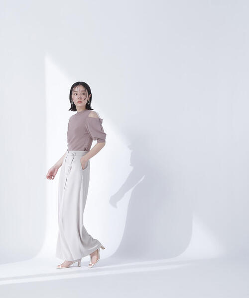 NATURAL BEAUTY BASIC(ナチュラルビューティーベーシック)の「<骨格ウェーブ>ハイウエストベルテッドパンツ(その他パンツ・レディース・グレー系その他/ピンク/ベージュ・SMALL/MEDIUM/P/S)」の17枚目の写真