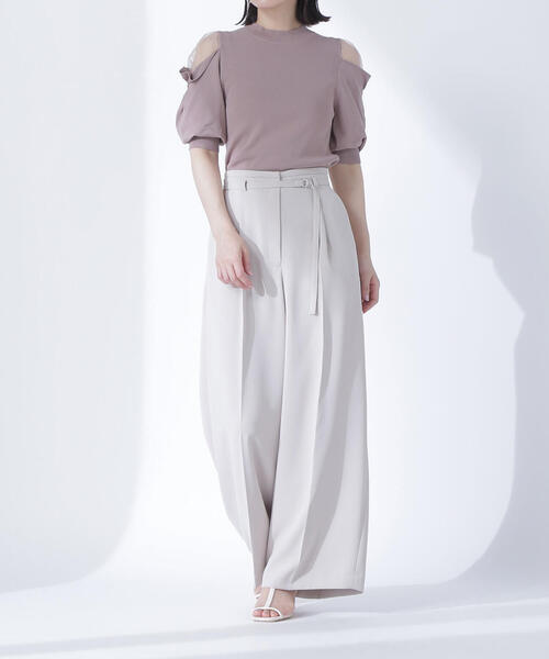 NATURAL BEAUTY BASIC(ナチュラルビューティーベーシック)の「<骨格ウェーブ>ハイウエストベルテッドパンツ(その他パンツ・レディース・グレー系その他/ピンク/ベージュ・SMALL/MEDIUM/P/S)」の19枚目の写真