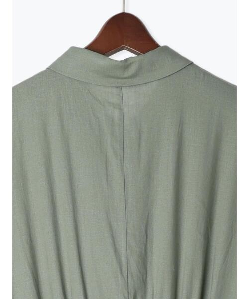 Te chichi（テチチ）の「ベルト付きレーヨンリネンシャツワンピース（ワンピース・レディース・カーキ/ネイビー/ベージュ・F）」の22枚目の写真