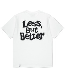 『mahagrid/マハグリッド』LESS BUT BETTER TEE /レタリングデザイン 半袖Tシャツ