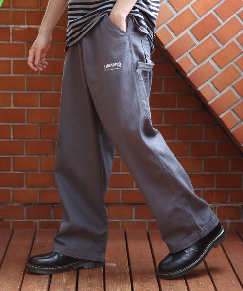 THRASHER（スラッシャー）の「THRASHER　デニム・カツラギペインターパンツ（デニムパンツ・メンズ・ベージュ/グレー/オフホワイト/ブルー系その他/ブラック系その他/ブルー・MEDIUM/LARGE/X-LARGE/SMALL）」の4枚目の写真