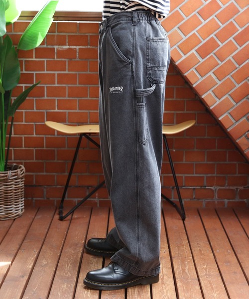 THRASHER（スラッシャー）の「THRASHER　デニム・カツラギペインターパンツ（デニムパンツ・メンズ・ベージュ/グレー/オフホワイト/ブルー系その他/ブラック系その他/ブルー・MEDIUM/LARGE/X-LARGE/SMALL）」の11枚目の写真