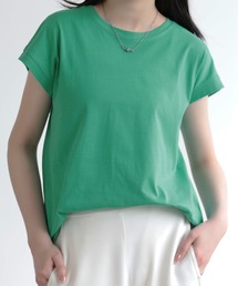 シンプルフレンチスリーブTシャツ
