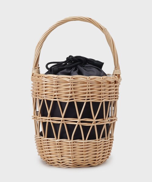 OPAQUE.CLIP（オペークドットクリップ）の「柳バスケットバッグ（ハンドバッグ・レディース・ブラック・00）」の4枚目の写真