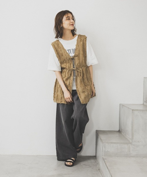 美品 85,800円 ハーヴェル スタジオ ロングベスト グレー フリー 美品 85,800円 ハーヴェル スタジオ ロングベスト グレー フリー
