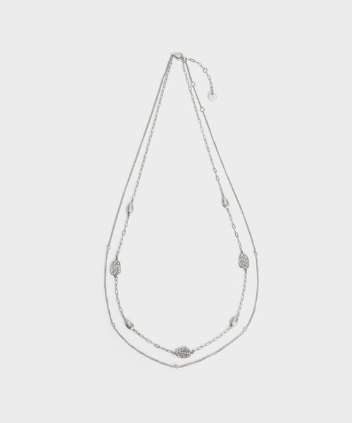 CHARLES & KEITH（チャールズ & キース）の「Aine エネ クリスタルダブルチェーンネックレス（ネックレス・レディース・シルバー/ゴールド系その他/ゴールド・FREE）」の10枚目の写真