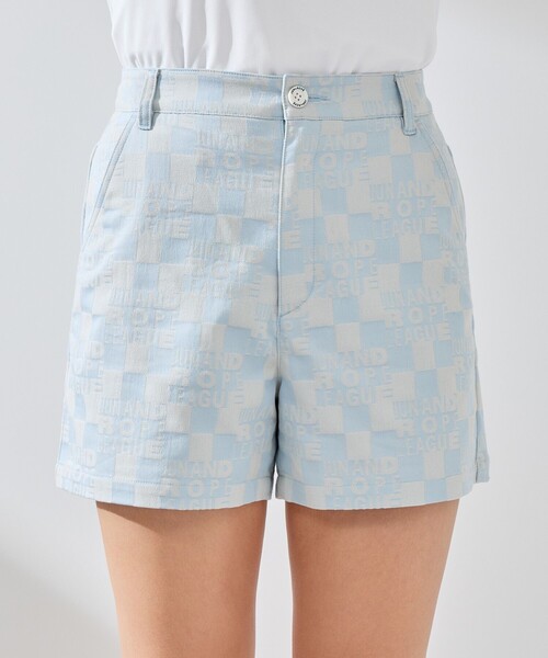 吸水速乾】チェッカーボードジャガードショートパンツ（その他パンツ