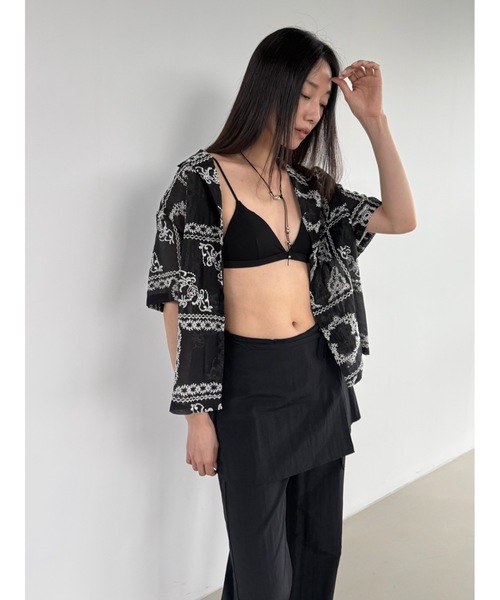 Didot.showroom(ディドット ショールーム)の「トライアングルファッションブラ(その他トップス・レディース・アイボリー/ブラック/グレー・FREE)」の9枚目の写真