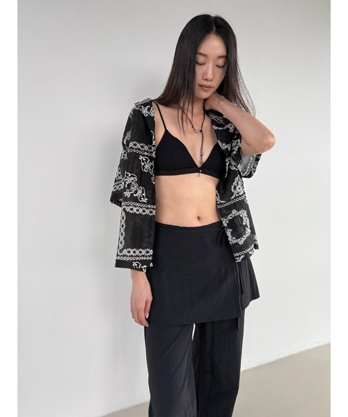 Didot.showroom(ディドット ショールーム)の「トライアングルファッションブラ(その他トップス・レディース・アイボリー/ブラック/グレー・FREE)」の10枚目の写真