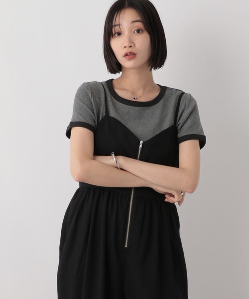 LOWRYS FARM（ローリーズファーム）の「リンガーＴＥＥ　328663（Tシャツ/カットソー・レディース・グレー/チャコールグレー/ベージュ・FREE）」の11枚目の写真