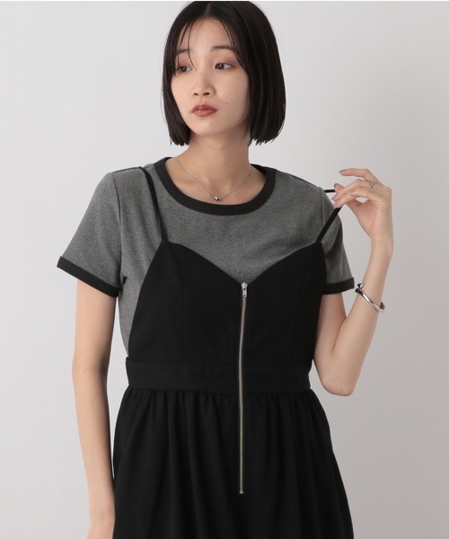 LOWRYS FARM（ローリーズファーム）の「リンガーＴＥＥ　328663（Tシャツ/カットソー・レディース・グレー/チャコールグレー/ベージュ・FREE）」の12枚目の写真